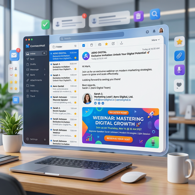 Examples of marketing campaign banners integrated into signatures